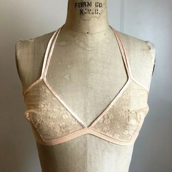 VINTAGE EYRS PARIS LACE BRA MADE IN FRANCE I. MAGNIN & CO ERES - Picture 2 of 10